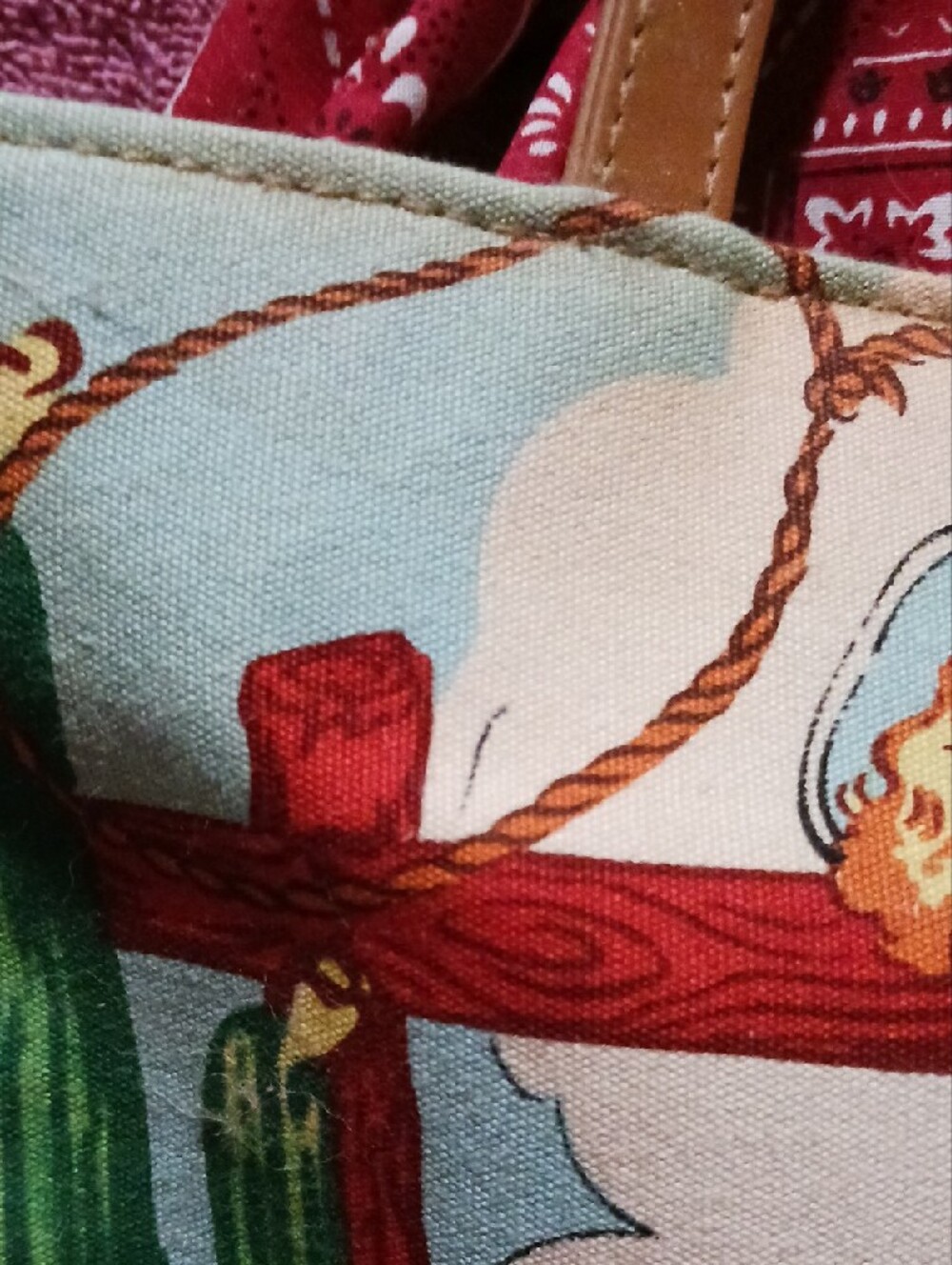 Western Horse and Cowgirl Print Small Bag NWT - Picture 15 of 16